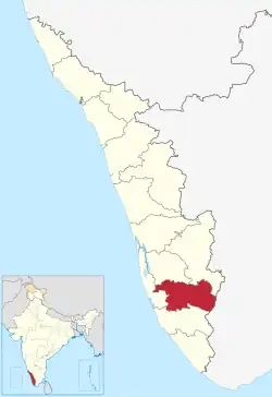 Location in Kerala