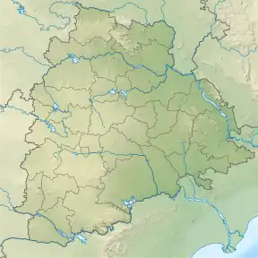 Location of the lake within Telangana