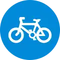 Compulsory cycle track