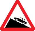 Steep ascent