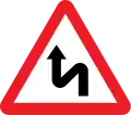 Double curve, first to left