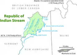 Image 27Map of the Republic of Indian Stream (from History of New Hampshire)