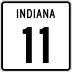 State Road 11 marker