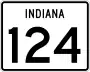 State Road 124 marker