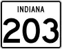 State Road 203 marker