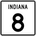 State Road 8 marker