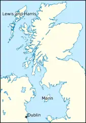 Map of Britain and Ireland