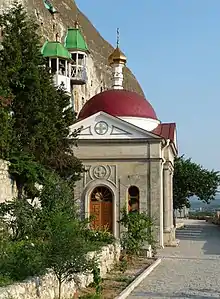 Inkerman orthodox men's cave monastery of St.Clement in 2009.