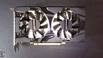 An Inno3D GeForce GTX 1050 Twin X2.