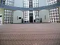 Inside floor of Sabah State Mosque]