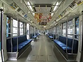 Interior view of 5000 series (4-car set), February 2008