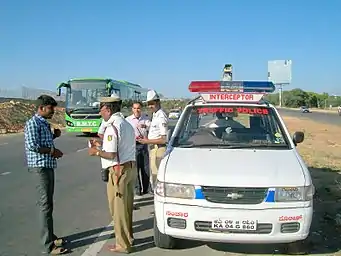 Interceptor at Bangalore Airport Road-