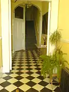 Typical entrance hallway to a Brunswick house converted to flats