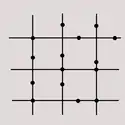 Complex grid, e.g. Barcelona, Berlin, Guangzhou, Hangzhou, Hong Kong, Mexico City, Milan, Nanjing, New York, Osaka, Seoul, Shenzhen, Taipei, Tianjin, Vienna, Wuhan