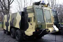 MVD Internal Troops ABS-40 "Lavina" riot control water cannon on BAZ-6953 chassis