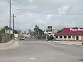 Intersection of Highways 277 (west) and 83 (north) in Carrizo Springs