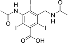 Skeletal formula of iodamide