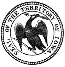 Iowa Territorial Seal, 1838.