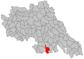 Location in Iași County