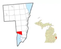 Location within St. Clair County