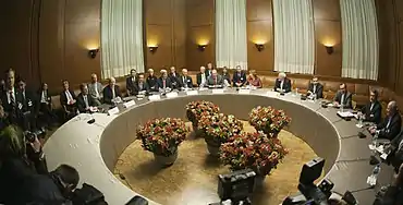 Image 38P5+1 and Iranian negotiators meeting in Geneva for the interim agreement on the Iranian nuclear programme (2013) (from 2010s)