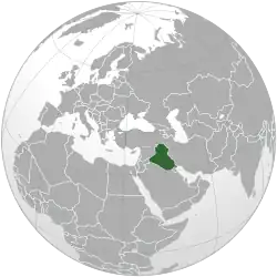 Location of Iraq