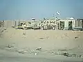 Iraqi Light Armored Vehicle at checkpoint.