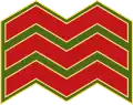 Sergeant(Irish: Sáirsint)(Irish Army)