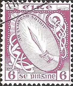 Image 26Claíomh Solais on an Ireland stamp printed in 1922 (from List of mythological objects)