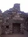 Interior of cottage ruins