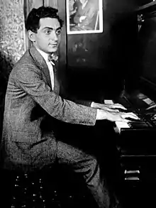 A black-and-white portrait of Irving Berlin