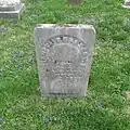 Grave of Israel Donalson at Founders Cemetery in Manchester, Ohio.