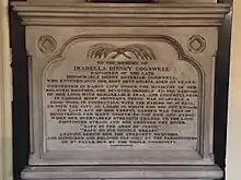 Cogswell monument to his daughter Isabella Binney Cogswell, St. Paul's Church (Halifax)