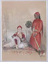 Iskander bey (Mohamed el Mahdi el faransawi) and his servant ca.1848