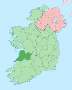 Location of County Clare