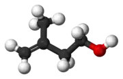 Ball-and-stick model of prenol