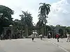 The main gate is popular with tourists as a photo opportunity.