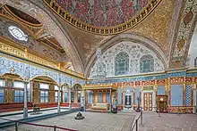 Imperial Hall in Harem of Topkapı Palace in Istanbul