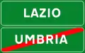 Regional boundary sign (motorway)