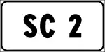 Municipal road number sign(formerly used )