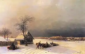Aivazovsky:  Moscow from Sparrow Hills
