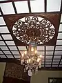 Chandelier in foyer