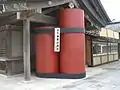 Replica of pillars of the ancient shrine