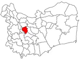 Location in Tulcea County