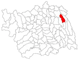 Location in Bacău County