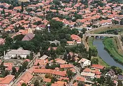 Aerial view of Jászdózsa