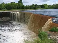 Jägala waterfall is the highest natural waterfall in Estonia.