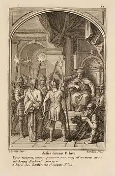 Jesus before Pontius Pilate after a work by François-Alexandre Verdier