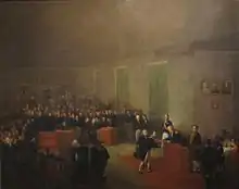 Granting of the constitution of the Free City of Kraków, 1815–1818. (Painting from the mid-19th century).