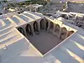 View of courtyard from the top of minar